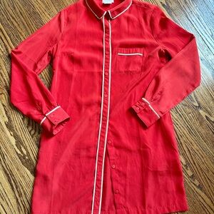 Cooperative Red Shirtdress - Womens Small